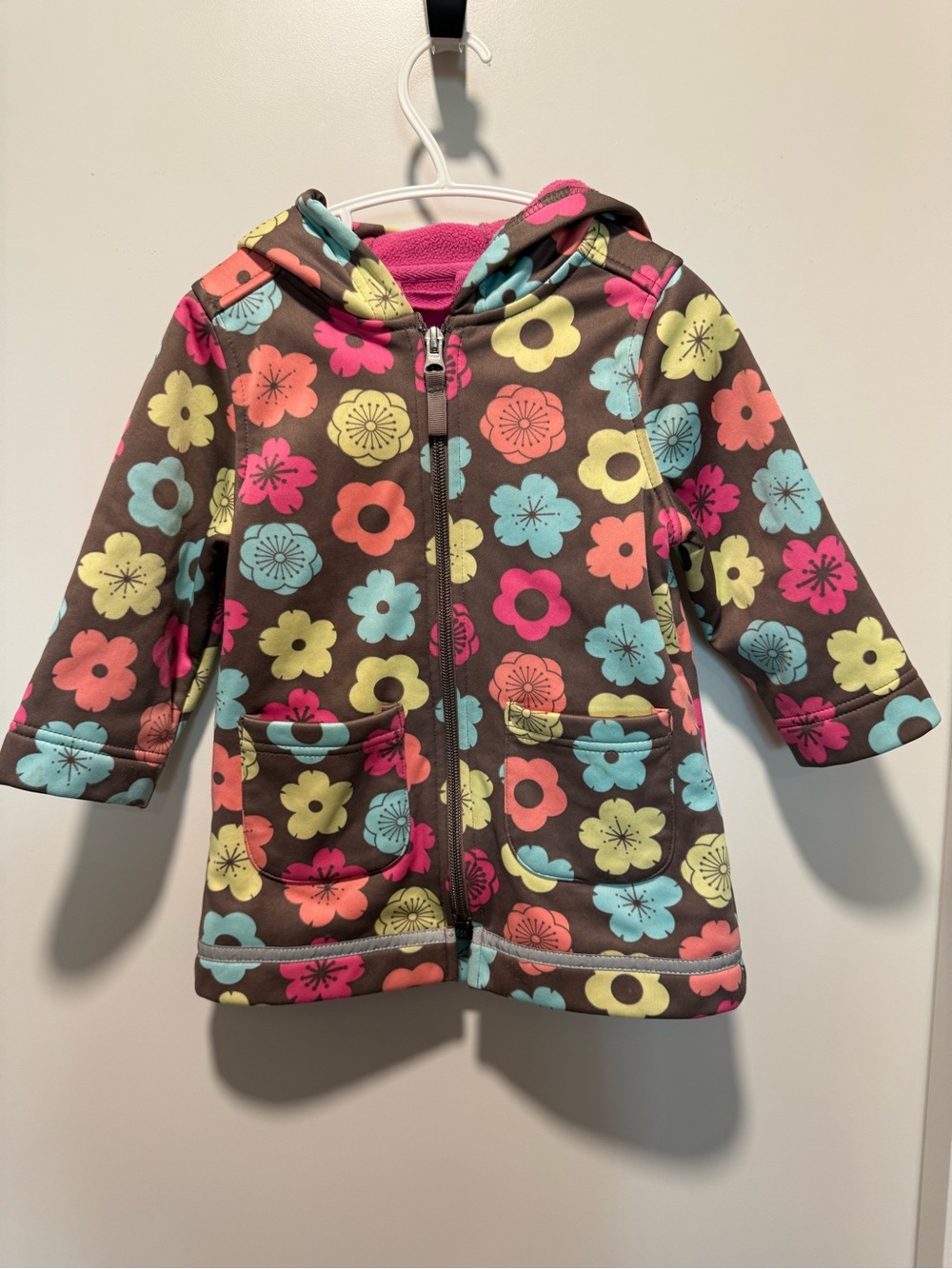 Floral Hooded Zip Jacket 12-18 months